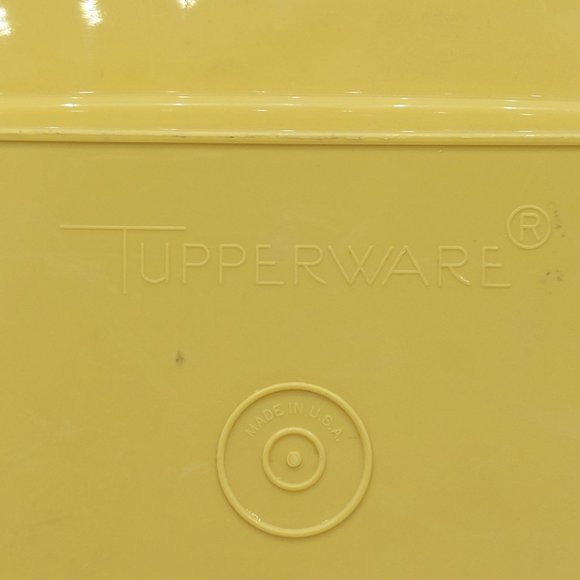 Vintage Tupperware 723 Harvest Gold 16 Deviled Egg Keeper Carrier 2 Tray & Lid - Picture 10 of 10